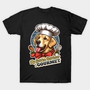 Chef Golden Retriever 2 T-Shirt